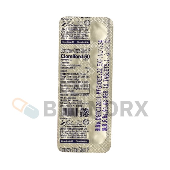 Clomiford 50 mg Johnlee Pharmaceuticals